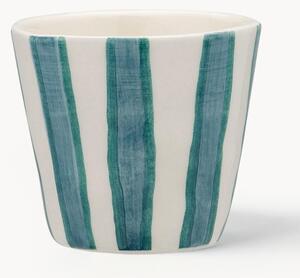 Ručně malované šálky na espresso Powder Striped, 2 ks
