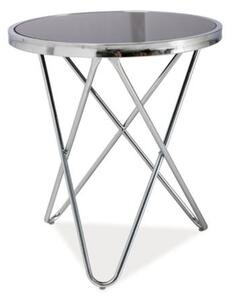 Přístavný stolek FOBAO chrom/černá
