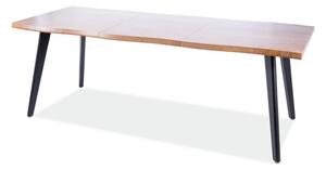 Jídelní stůl FRISNU dub artisan/černá, šířka 120 cm