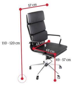 Kancelářská židle CANCEL SOFT, bílá, ADK053010