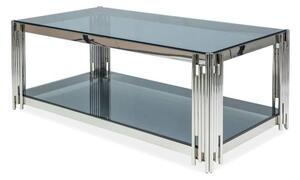 Konferenční stolek FUSSAL chrom/sklo
