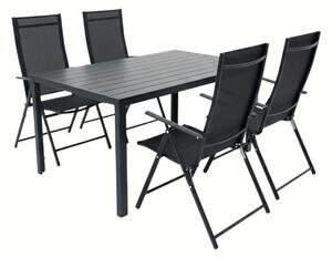Vikio Zahradní set 150x90 pro 4 osoby V134 černá