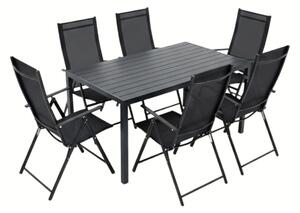Vikio Zahradní set 150x90 pro 6 osob V136 černá