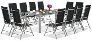 Zahradní hliníkový nábytek Garden Point s velkým stolem Polywood Verona pro 12 osob