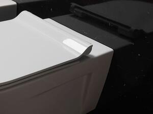 Sapho NORM/Pura WC sedátko SLIM soft close, bílá/chrom MS86CSN11
