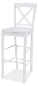 Barová židle BORUWI bílá
