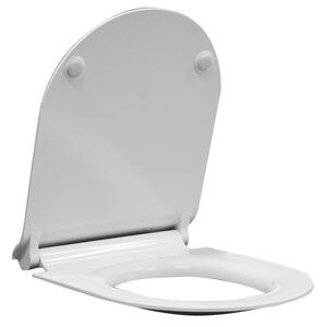 Sapho NORM/Pura WC sedátko SLIM soft close, bílá/chrom MS86CSN11