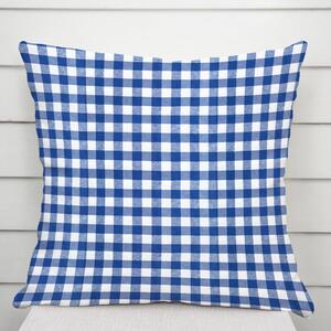 Biante Dekorační povlak na polštář Rebeka RE-008 Modro-bílá kostka střední 30 x 50 cm