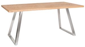 Bizzotto Jídelní stůl Dukat 180 x 90 cm se stříbrnou podnoží