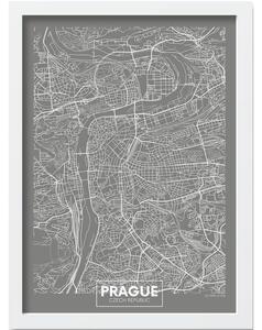 Plakát v rámu 40x55 cm Prague – Wallity