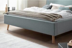 Modrošedá čalouněná dvoulůžková postel 160x200 cm Frieda – Meise Möbel