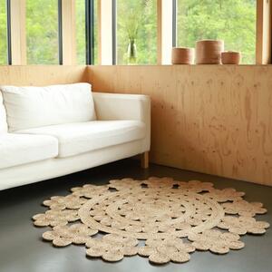 Přírodní ručně vyrobený jutový koberec Nattiot Moora, ø 140 cm