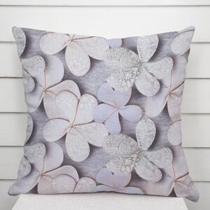 Biante Dekorační povlak na polštář PML-032 Designové květy na šedém 30 x 50 cm