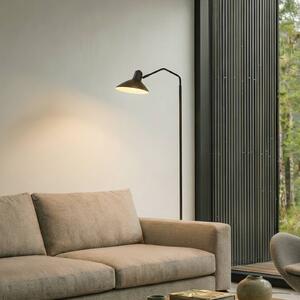 Lindby Stojací lampa Adrik, černá, kov, Černá, Obývací pokoj / jídelna, kov, Moderní
