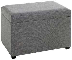 TRUHLOVÁ LAVICE, textil, kompozitní dřevo, 58/42/39 cm - Taburety, Online Only
