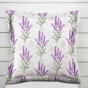 Biante Dekorační povlak na polštář s lemem PML-033 Provence levandule 40 x 60 cm