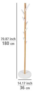 Bílý/přírodní bambusový věšák Finja – Wenko
