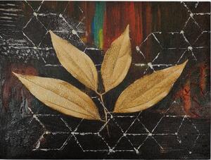Ručně malovaný obraz 100x70 cm Leaf – Wallity