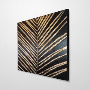Ručně malovaný obraz 70x70 cm Palm Leaf – Wallity