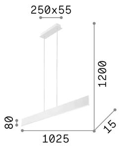 Ideal Lux Závěsné svítidlo Desk SP1 Barva: Bílá