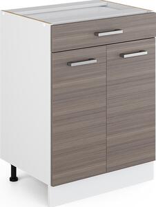 Spodní skříňka kuchyňské linky Vicco R-Line Ušlechtilá šedá 60 cm se zásuvkou, bez pracovní desky, Model 29712