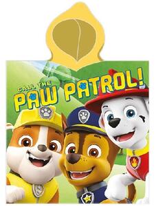 Dětské plážové pončo - osuška s kapucí Tlapková patrola / Paw Patrol - 100% bavlna - 55 x 110 cm