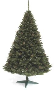 JAKS Vánoční stromek smrk horský se šiškami zelený 120 cm
