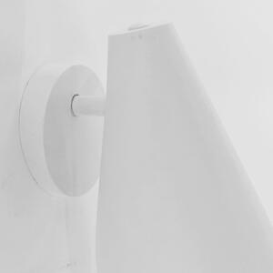 Bílé nástěnné svítidlo SULION Lisboa, výška 16 cm