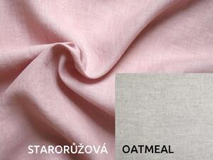 Snový svět Lněná deka s prošitím Barva: mátová, Barva 2: oatmeal