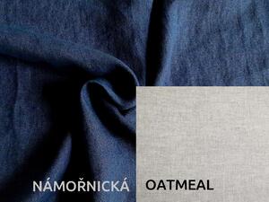 Snový svět Lněná deka s prošitím Barva: zelená, Barva 2: oatmeal