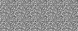 Ubrus teflonový tmavě šedý, vzor lístky Rozměry: průměr 140, Tvar: Kulatý