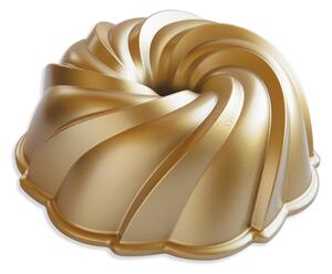 Nordic Ware Forma Na Bábovku Swirl - Zlatá 2,4L