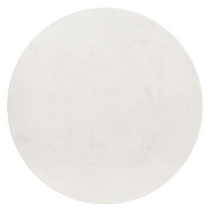 Ayyildiz, Kusový koberec Pouffy 5100 Cream kruh, 200x200 (průměr) kruh, bílá, obývací pokoj