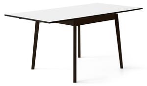 Černo-bílý rozkládací jídelní stůl v dubovém dekoru Hammel Single, 90 x 90 cm