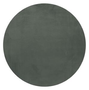 Ayyildiz, Kusový koberec Pouffy 5100 Green kruh, 120x120 (průměr) kruh, zelená, obývací pokoj