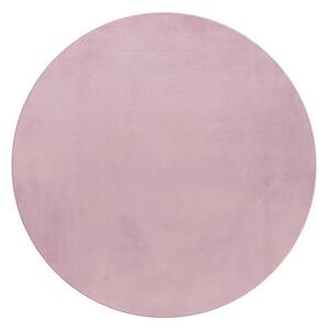 Ayyildiz, Kusový koberec Pouffy 5100 Rose kruh, 120x120 (průměr) kruh, růžová, obývací pokoj