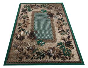 Makro Abra Kusový koberec BCF Alfa 01 Květy zelený Rozměr: 120x170 cm