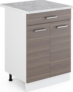 Spodní skříňka kuchyňské linky Vicco R-Line Ušlechtilá šedá 60 cm se zásuvkou a pracovní deskou, Model 29713
