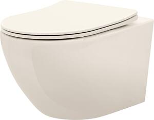 Závěsná WC Misa Rea Beige CARLO MINI RIMLESS