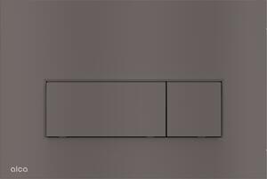Alca Thin splachovací tlačítko pro WC černá-ocel M57-GM-M