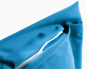 Biante Dekorační povlak na polštář s lemem Rongo RG-073 Modrý 40 x 40 cm