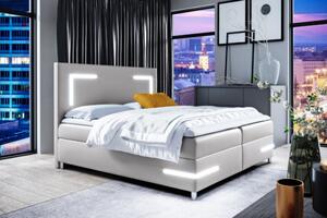 Postel boxspring Harmony Led 180x200 cm - výběr barev + topper ZDARMA