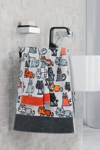 Feiler CATS ručník 37 x 80 cm slate grey