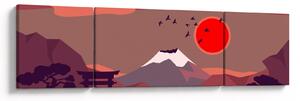 Obraz - Ilustrace hory Fuji (170x50 cm)