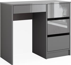 Toaletní stolek Vicco Sherry Šedá s vysokým leskem 90 cm se 4 zásuvkami, Model 41280