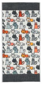 Feiler CATS ručník 50 x 100 cm slate grey