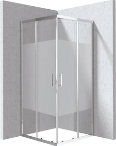 Deante Funkia Evo sprchový kout 80x80 cm čtvercový chrom lesk/vzorované sklo KYC_0E88P
