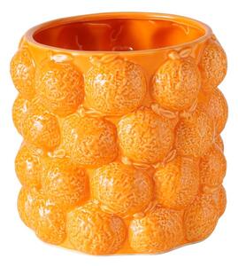 BOLTZE KERAMICKÝ KVĚTINÁČ ORANGE 15X17 CM ORANŽOVÁ