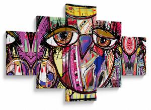 Obraz - Street art - sova (125x70 cm)