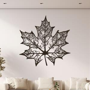 Dřevěná dekorace na stěnu Podzimí list | Rozměry (cm): 40x40 | Zvolte barvu dekoru: Wenge